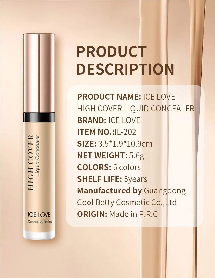Corrector líquido de alta definición de calidad de Wany Beauty