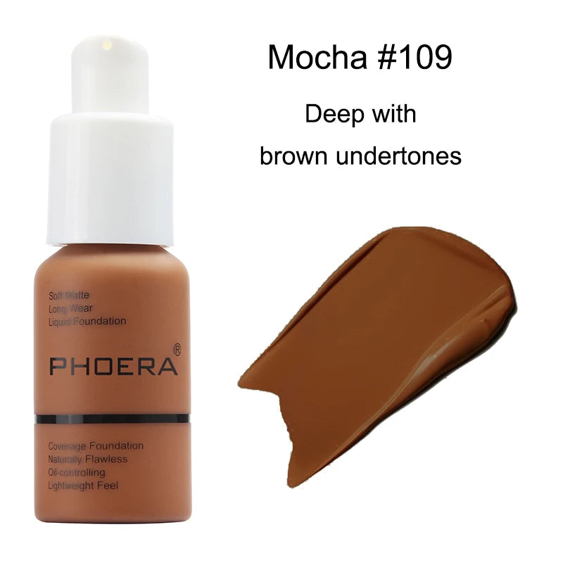 Base de maquillaje resistente al agua Phoera Matte Foundation de Wany Beauty