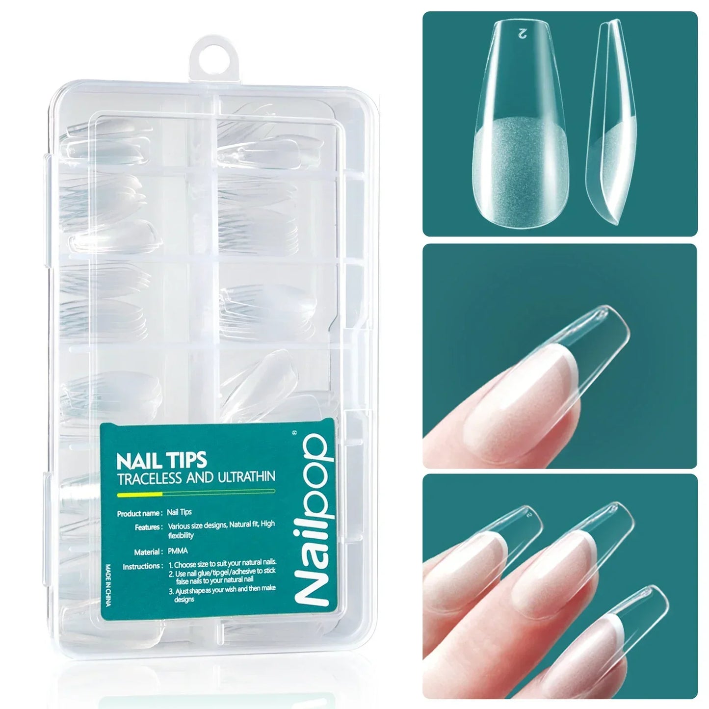 Nailpop 120 piezas/caja Gel X Nail de Wany Beauty