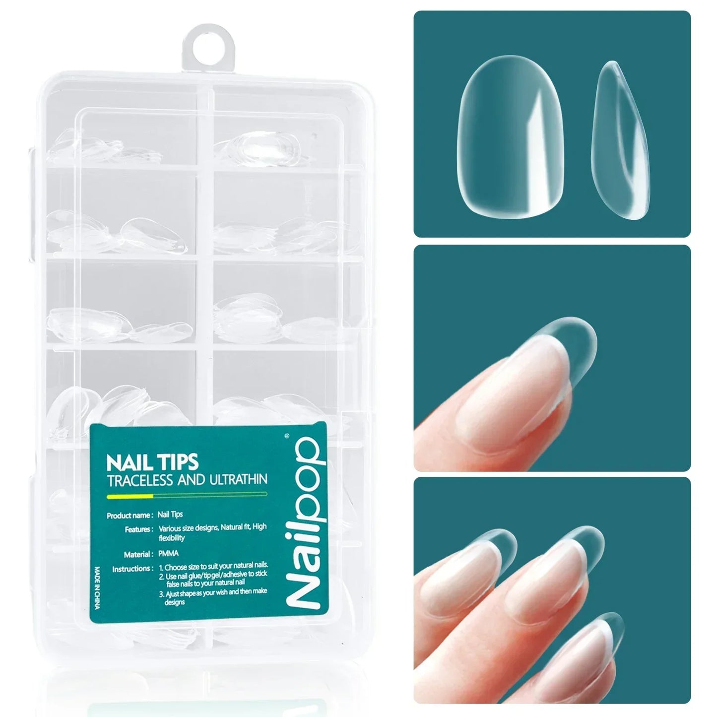 Nailpop 120 piezas/caja Gel X Nail de Wany Beauty