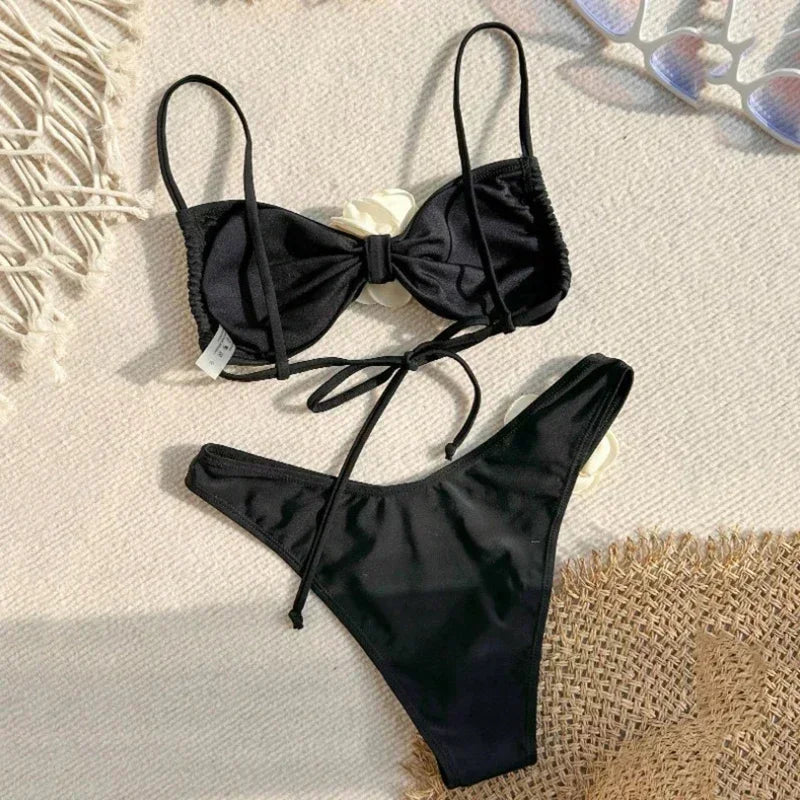 Bikini Camelia Noir