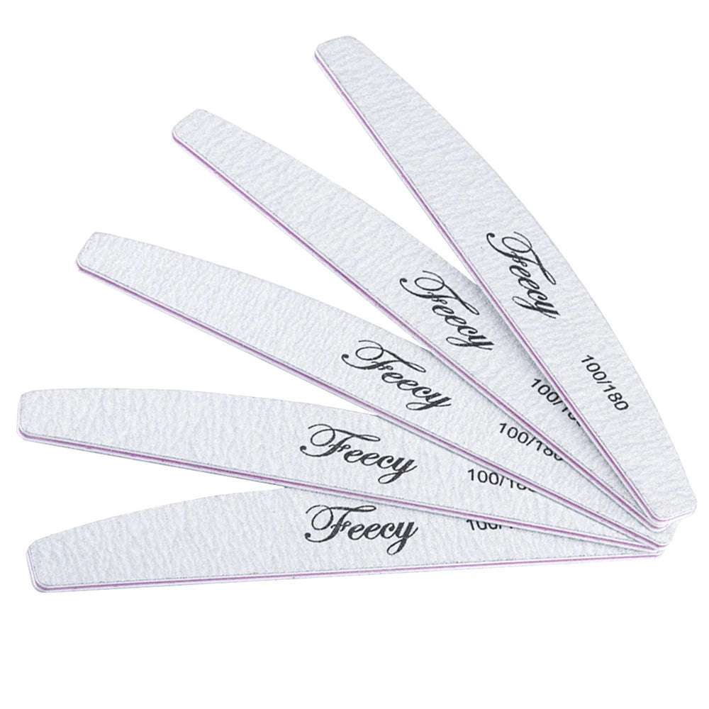 Lote de 10 limas pulidoras de uñas de doble cara de Wany Beauty