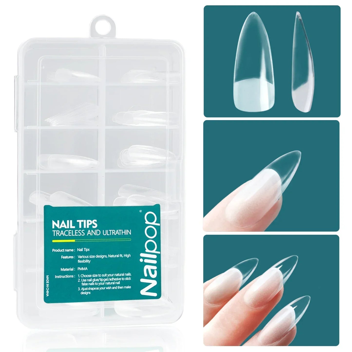 Nailpop 120 piezas/caja Gel X Nail de Wany Beauty