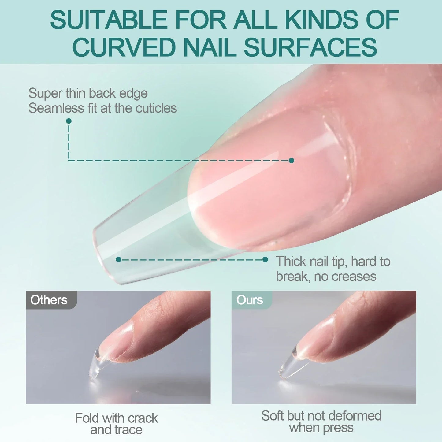 Nailpop 120 piezas/caja Gel X Nail de Wany Beauty