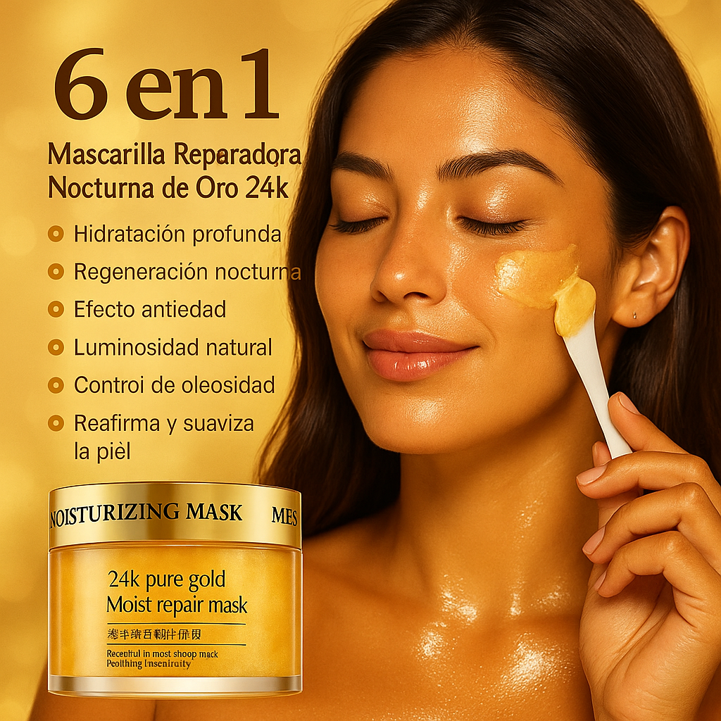 24k Pure Gold Mask – Mascarilla Nocturna de Colágeno 24K By Wany Beauty