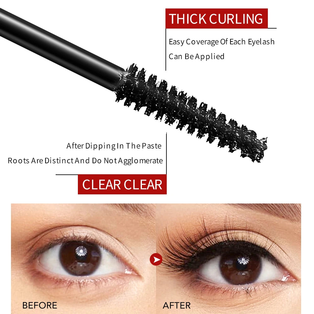 Jane Waterproof Long Lasting Thick Lengthening Curling Non Smudging Volumizing Makeup Eyelashes Mask by Wany Beauty