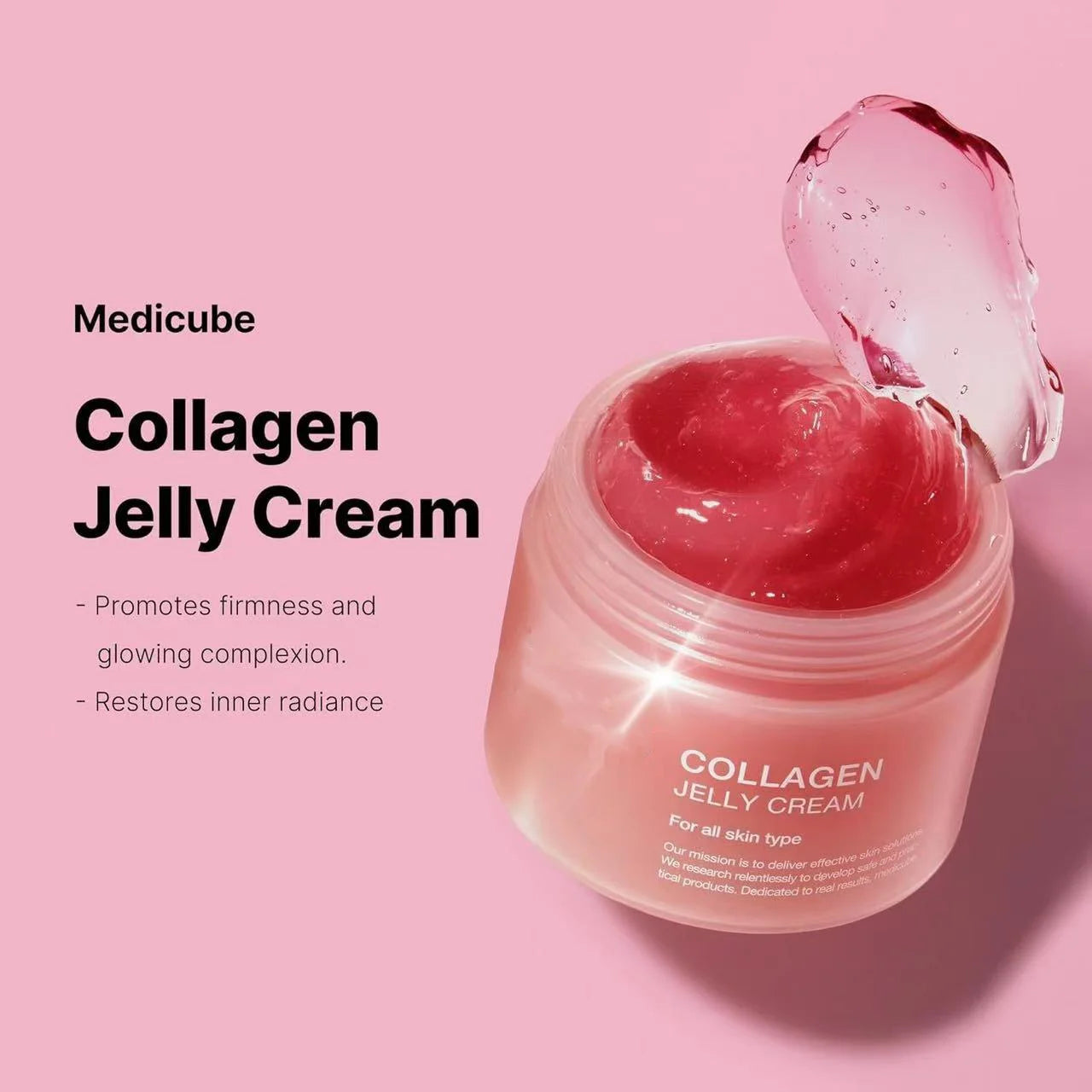 Crema facial reafirmante de colágeno Glow Skin con niacinamida y colágeno hidratante de Wany Beauty