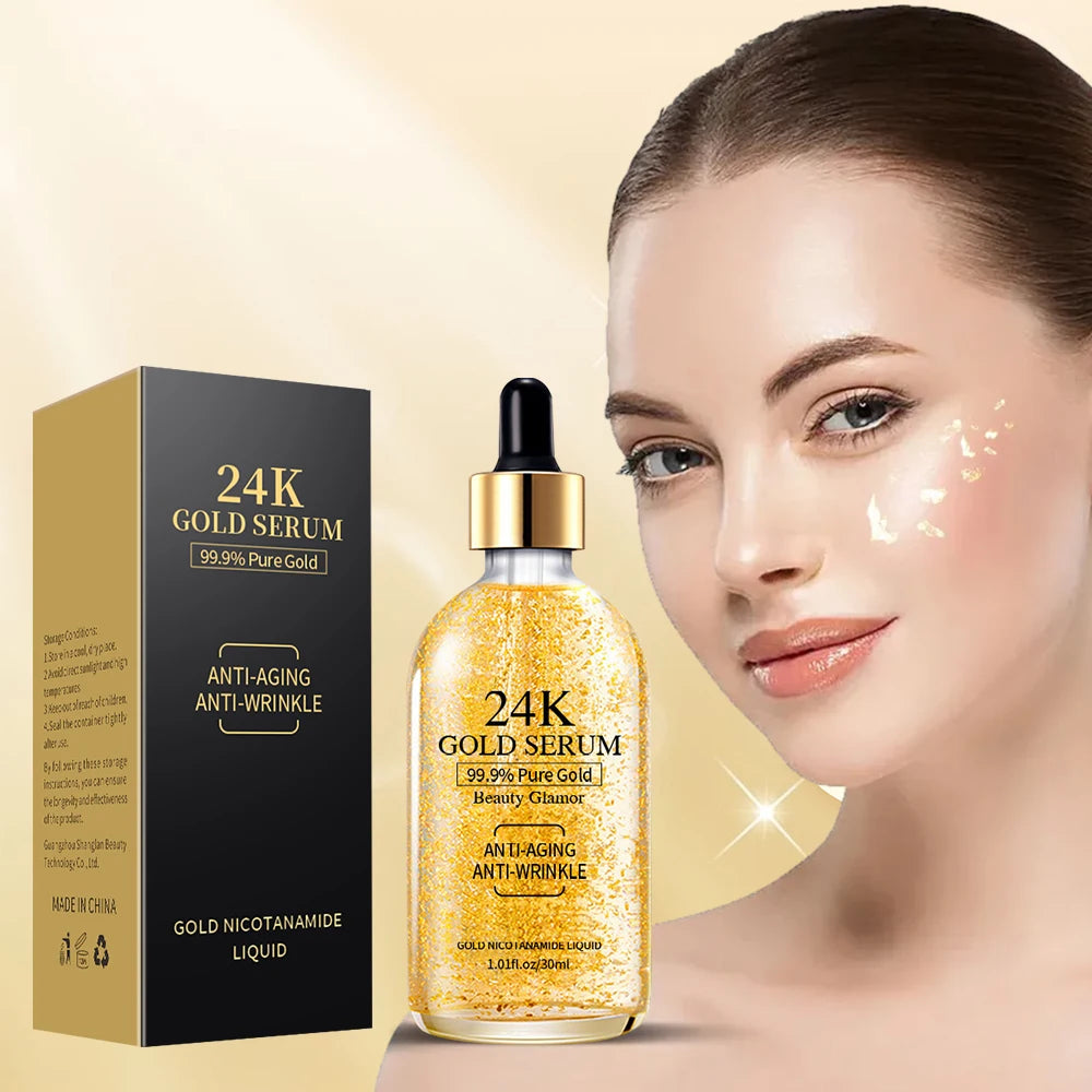 Golden Dream Sérum de Oro 24K Día - Niacinamida, Vitamina C, Vegan, Orgânico