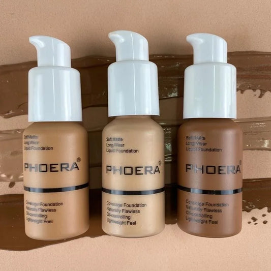 Base de maquillaje resistente al agua Phoera Matte Foundation de Wany Beauty