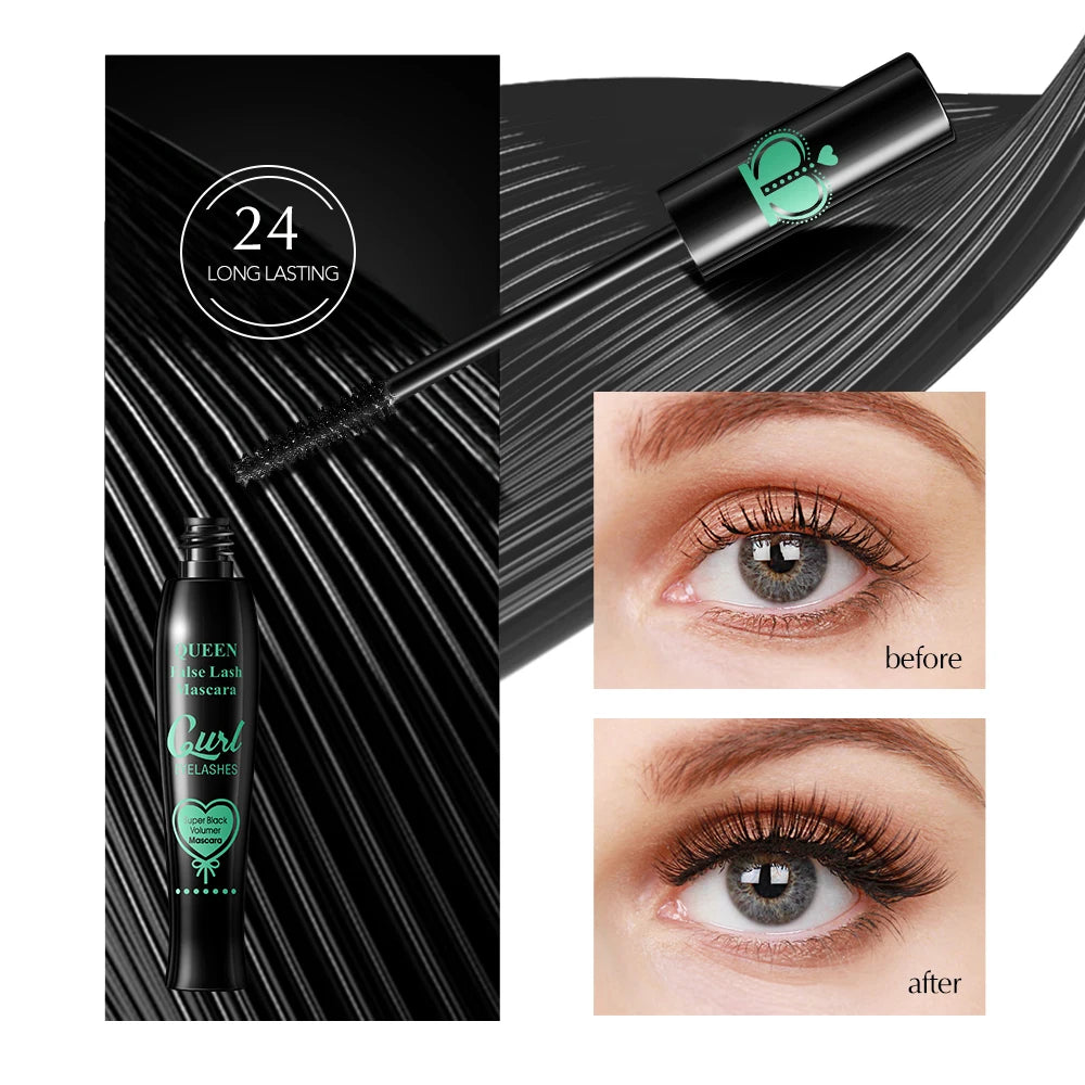 Jane Waterproof Long Lasting Thick Lengthening Curling Non Smudging Volumizing Makeup Eyelashes Mask by Wany Beauty