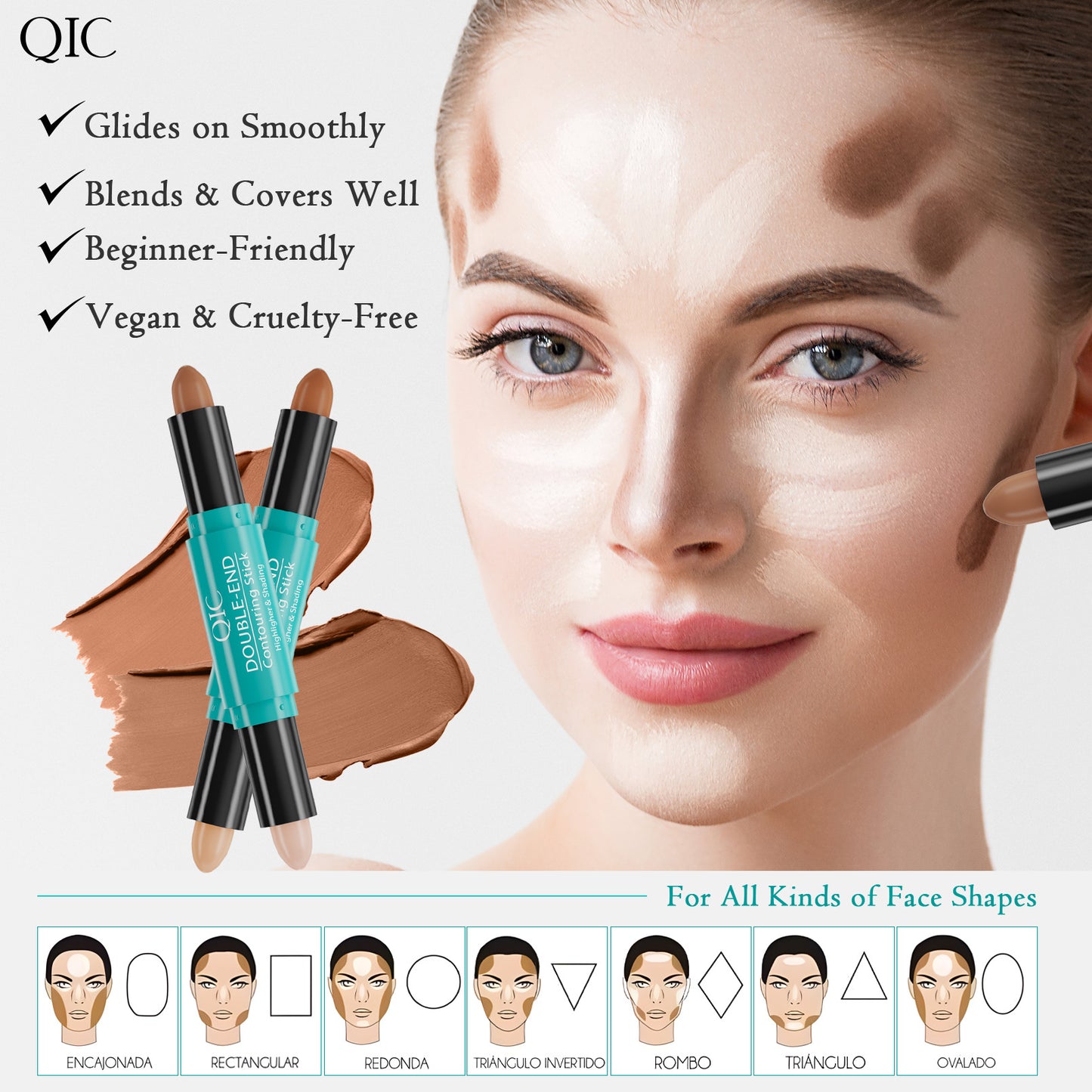 Dual-ended highlighter and shading stick by Wany Beauty