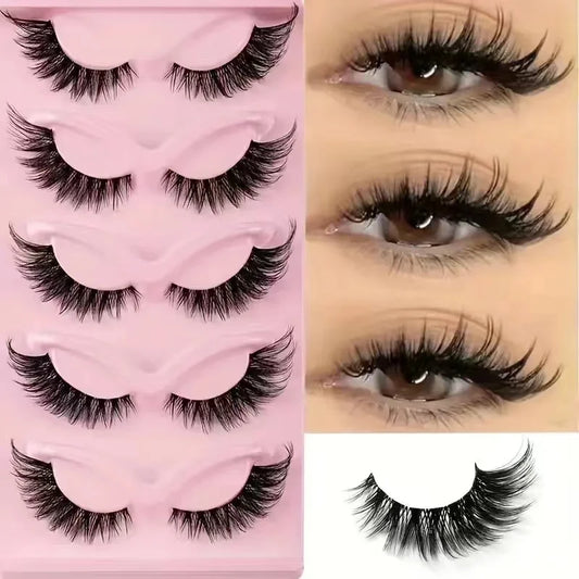 Selling Makeup 5 Pairs Cat Eye Lashes by Wany Beauty