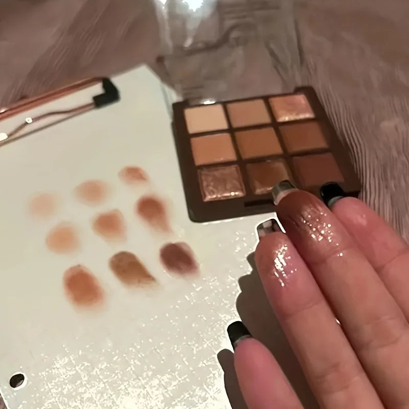 Mocha Chocolate 9 Colors Eyeshadow Palette Matte by Wany Beauty
