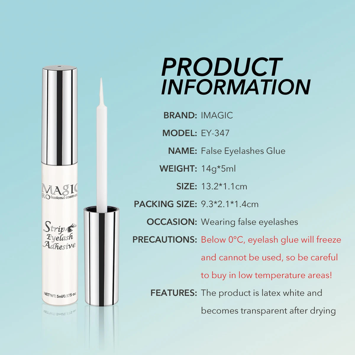 Eyelash Extension Glue, 5ml, Waterproof by Wany Beauty