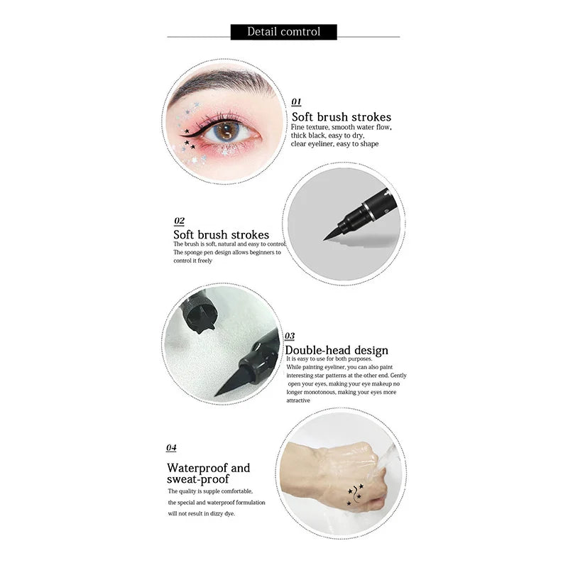 Waterproof Double Head Star by Wany Beauty