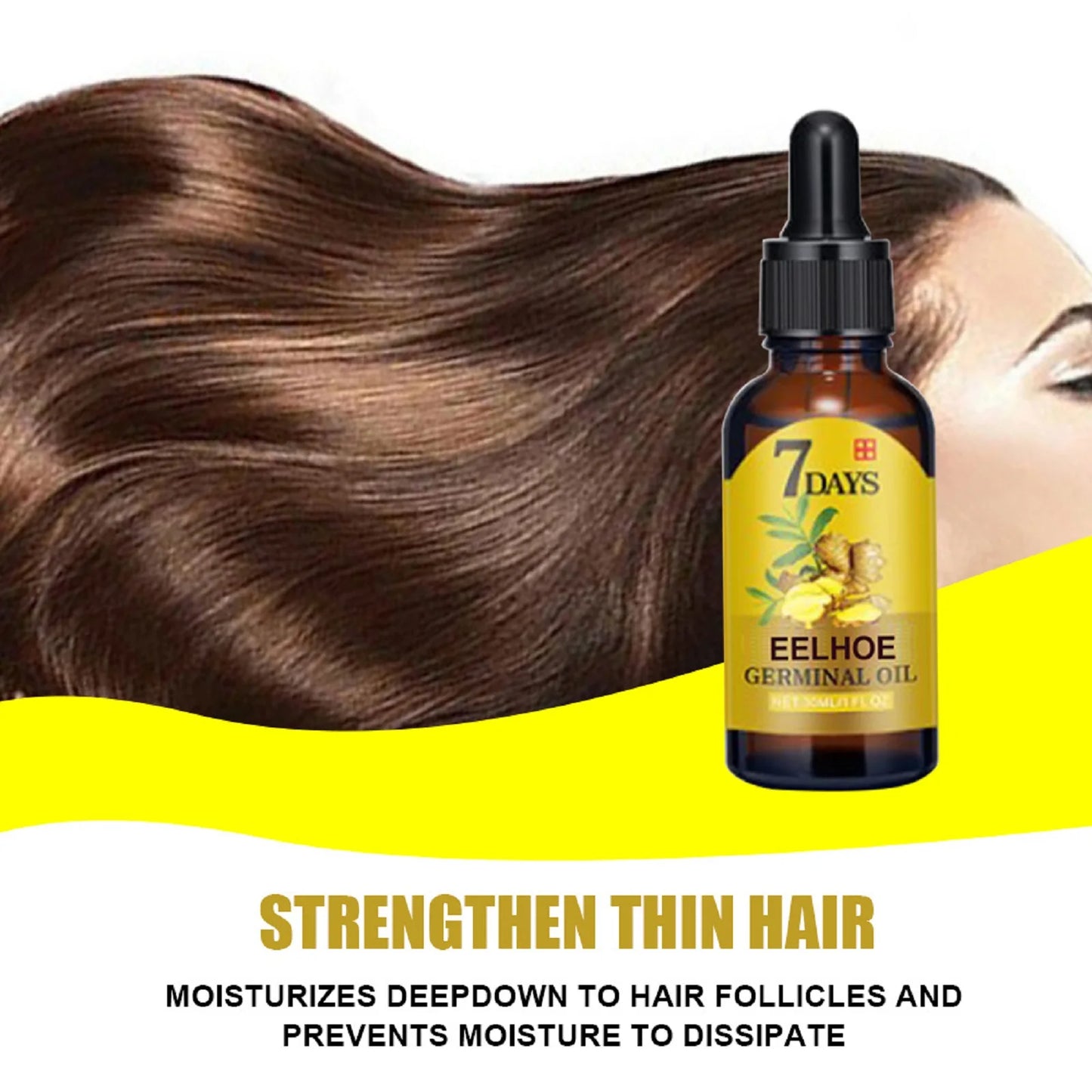 Ginger Hair Growth Oil — Strengthens, hydrates & boosts growth with 100% natural ginger oil. By Wany Beauty.