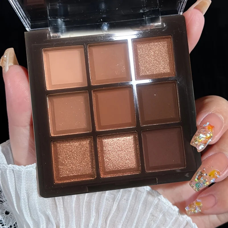 Mocha Chocolate 9 Colors Eyeshadow Palette Matte by Wany Beauty
