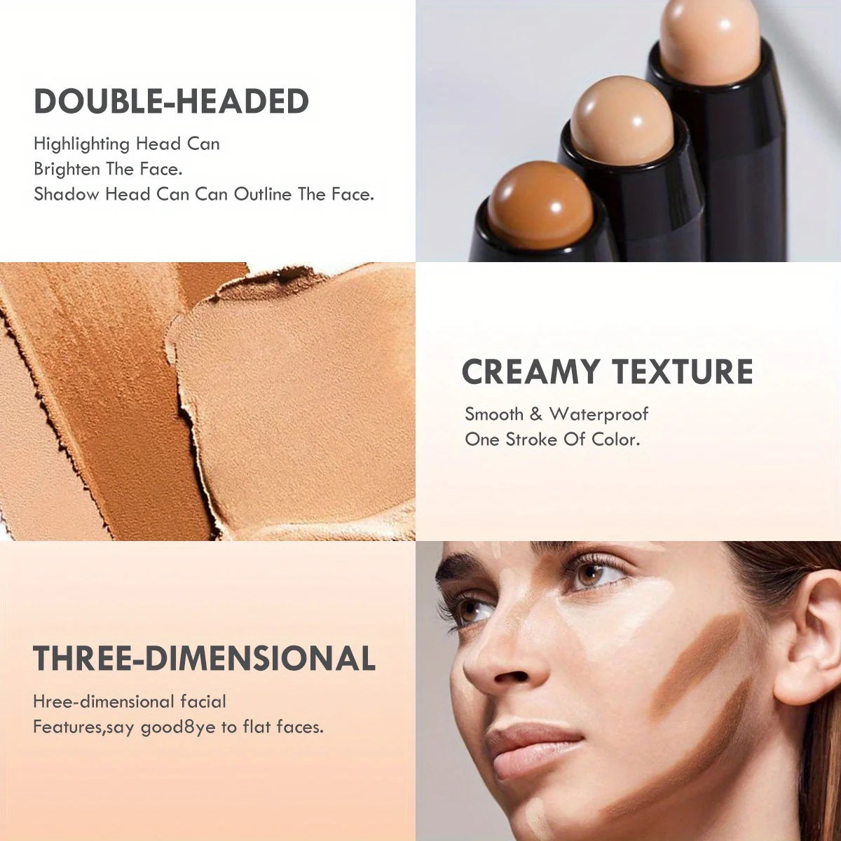 Contouring Stick with Double-headed by Wany Beauty