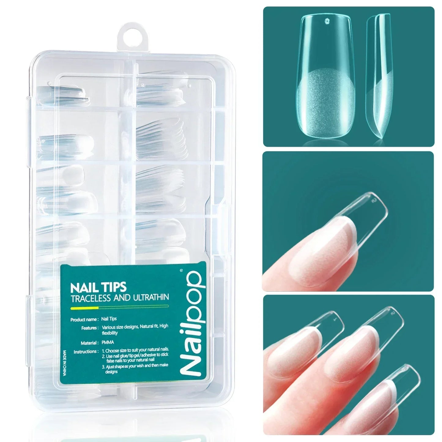 Nailpop 120 piezas/caja Gel X Nail de Wany Beauty 