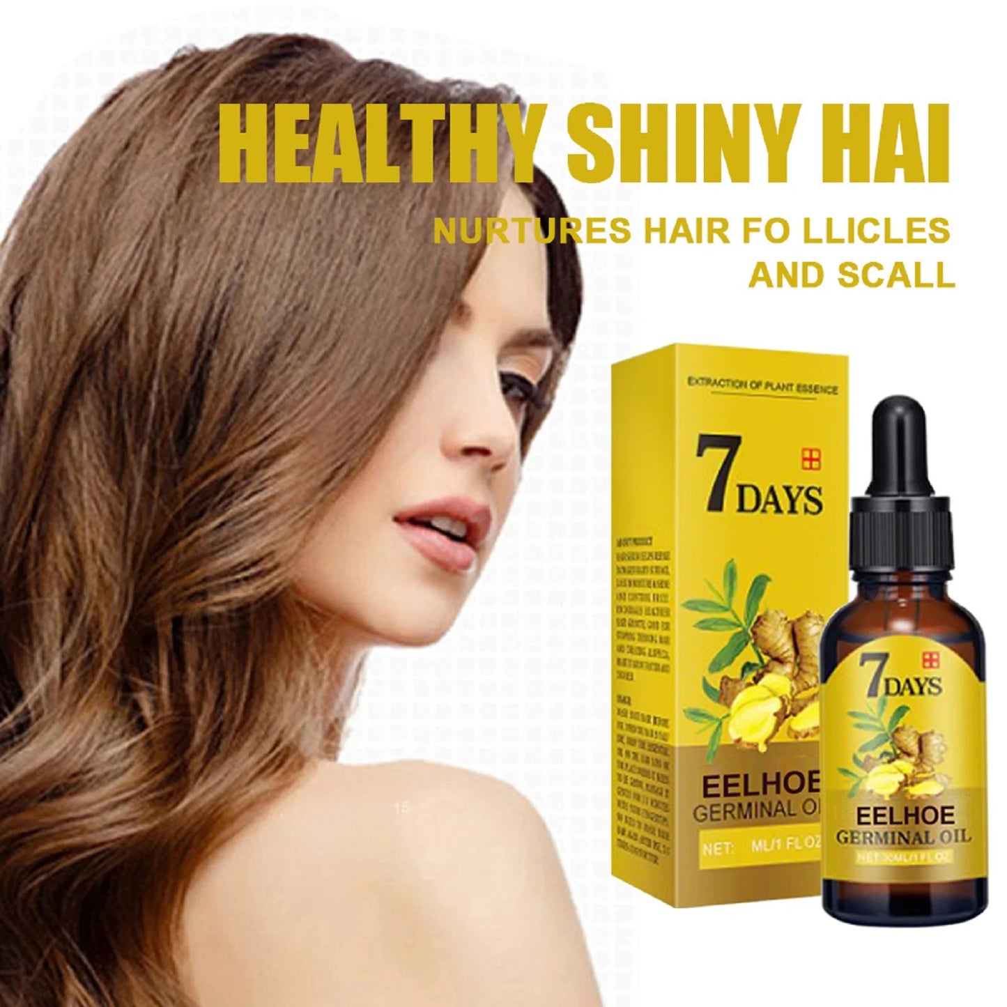 Ginger Hair Growth Oil — Strengthens, hydrates & boosts growth with 100% natural ginger oil. By Wany Beauty.