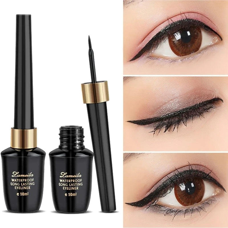 Long-lasting hard-tipped gel eye ultra-fine waterproof black by Wany Beauty