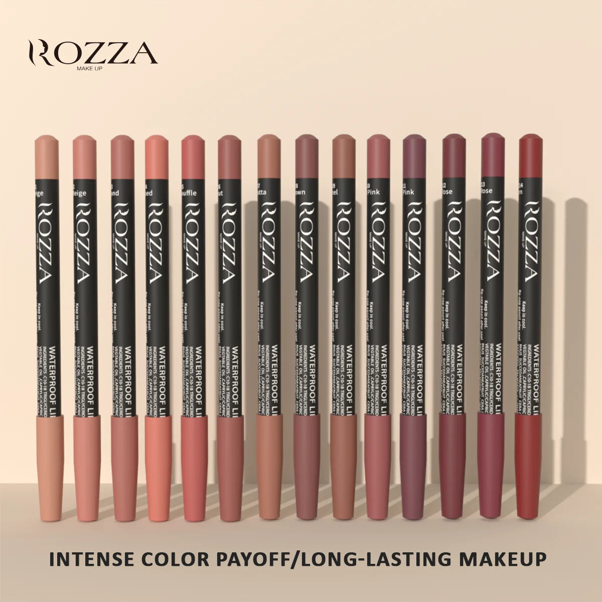 Waterproof Lip Liner Pencil Set by Wany Beauty