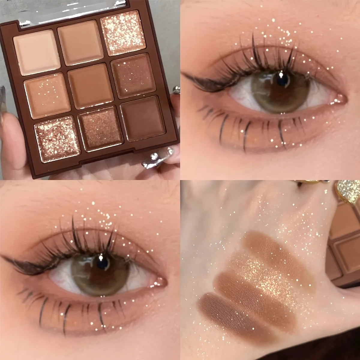 Mocha Chocolate 9 Colors Eyeshadow Palette Matte by Wany Beauty