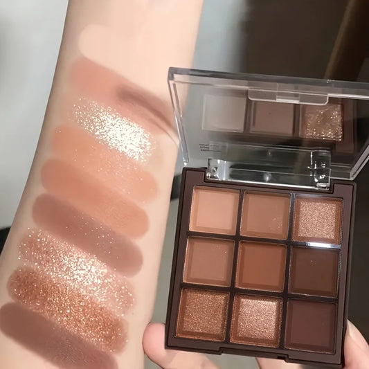 Mocha Chocolate 9 Colors Eyeshadow Palette Matte by Wany Beauty