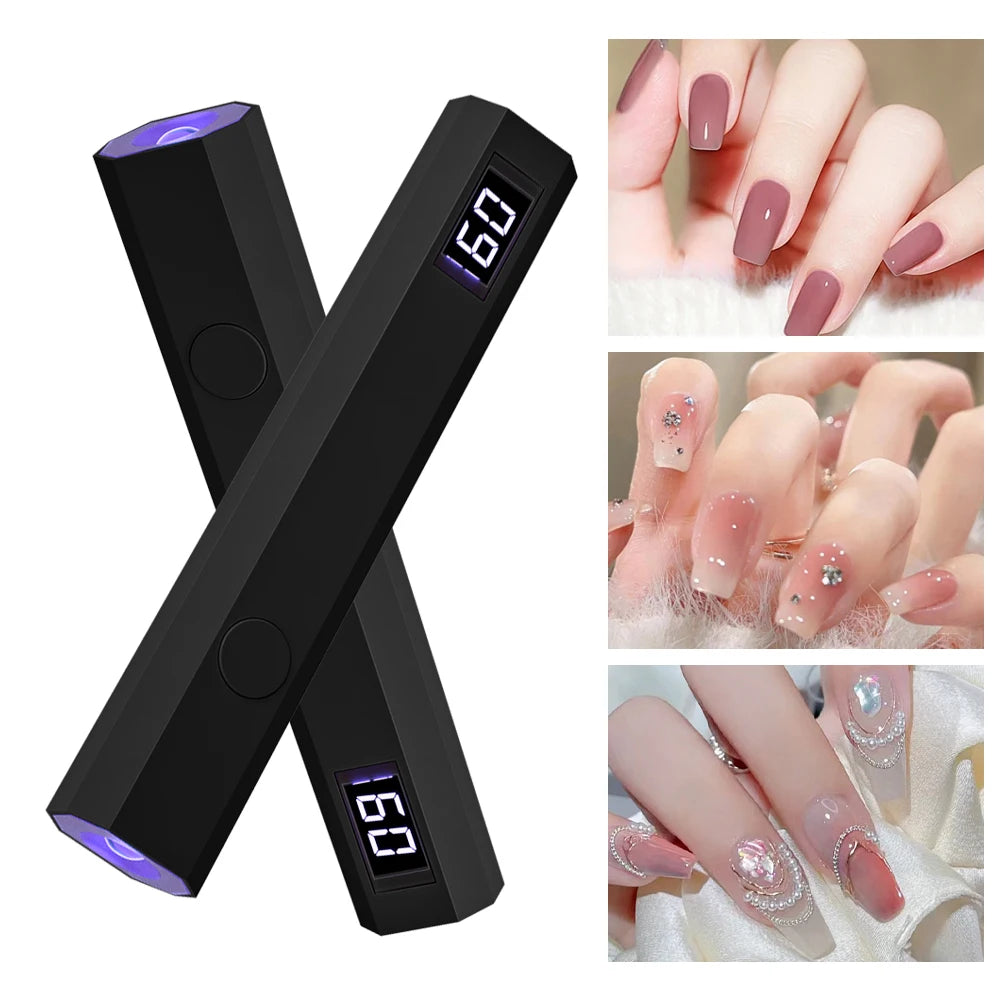 Mini lámpara de uñas con pantalla LED by Wany Beauty 