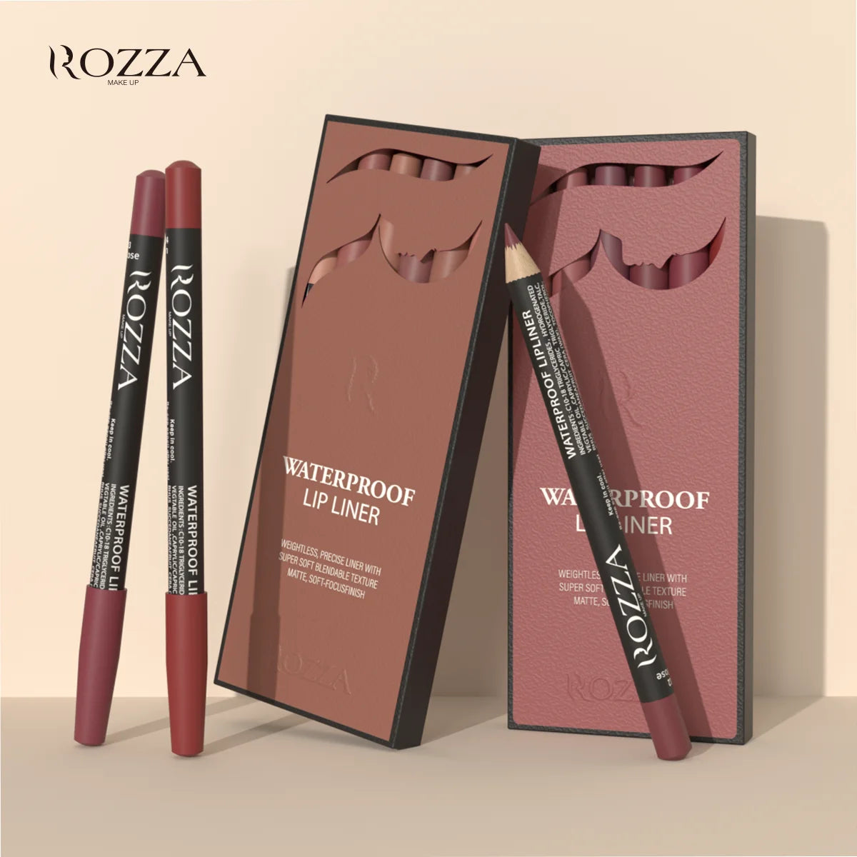 Waterproof Lip Liner Pencil Set by Wany Beauty