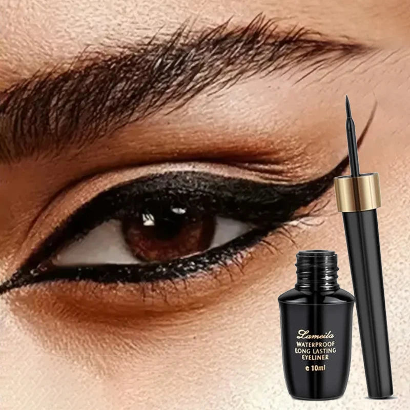 Long-lasting hard-tipped gel eye ultra-fine waterproof black by Wany Beauty