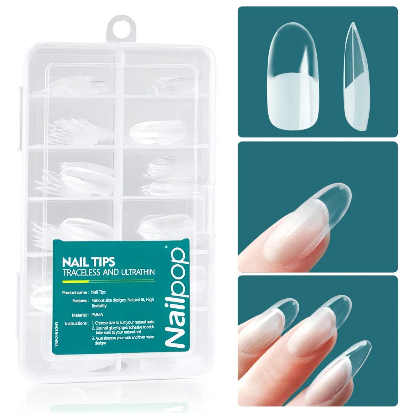 Nailpop 120 piezas/caja Gel X Nail de Wany Beauty 