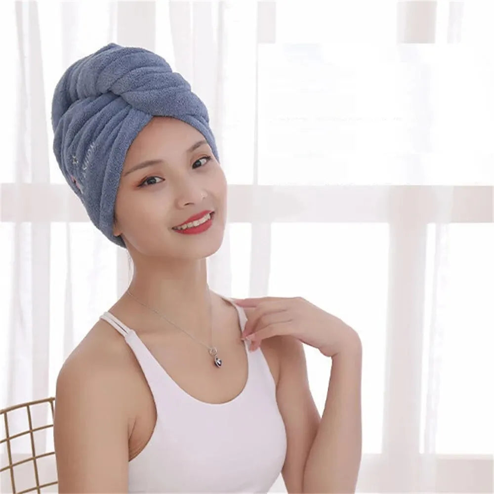 Rapid Dry Towel for Hair Microfiber Towels Anti Frizz by Wany Beauty