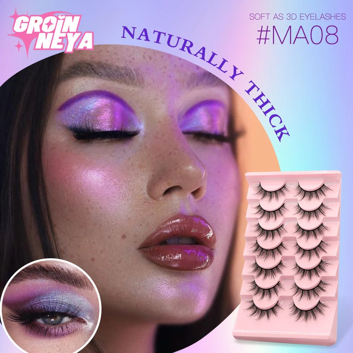 Natural Lashes GROINNEYA 3D by Wany Beauty