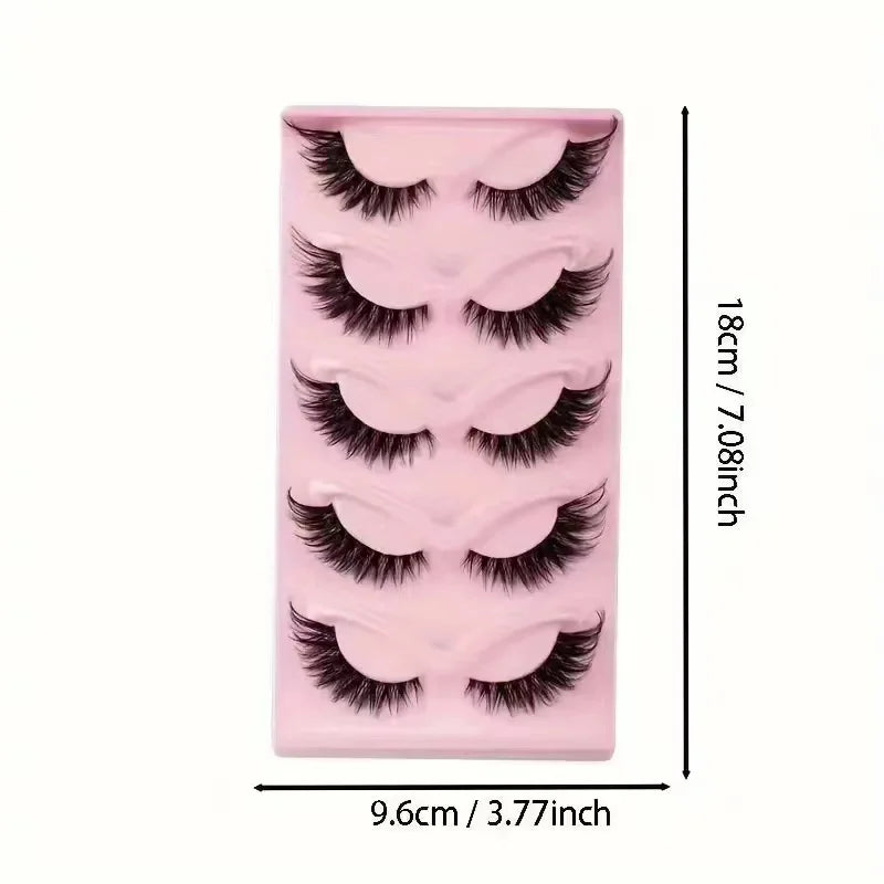 Selling Makeup 5 Pairs Cat Eye Lashes by Wany Beauty