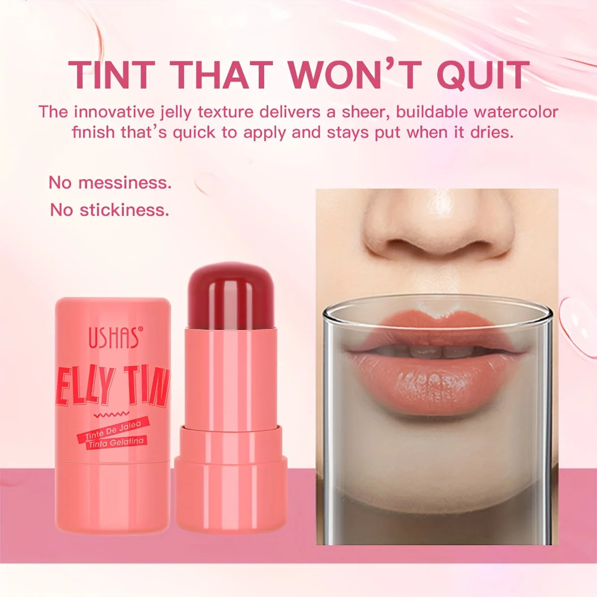 Jelly Blush Stick Lip Balm Eyeshadow 3-in-1 by Wany Beauty