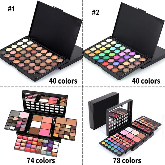 Colors Glitter Eyeshadow Palette Matte Waterproof by Wany Beauty